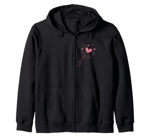 Süßes sendendes Herz, lustiges Unisex-Design für Männer und Frauen Kapuzenjacke von Cute Sending Heart Funny Unisex Design For Tee