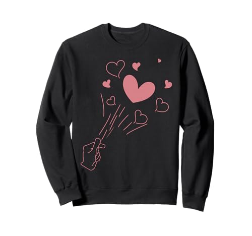Süßes sendendes Herz, lustiges Unisex-Design für Männer und Frauen Sweatshirt von Cute Sending Heart Funny Unisex Design For Tee