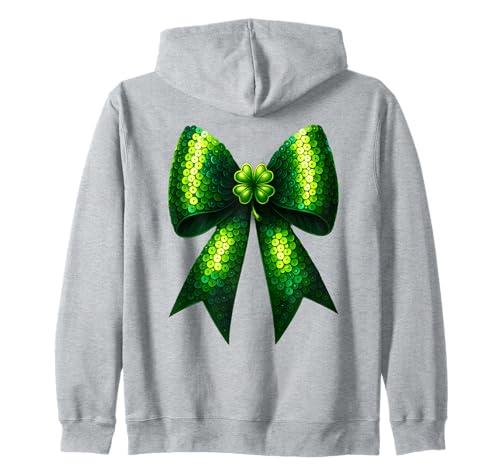 St. Patricks Day Lucky Green Shamrock Kokette Schleife Frauen Kinder Kapuzenjacke St. Patricks Day Lucky Green Shamrock Kokette Schleife Frauen Kinder Kapuzenjacke von Cute Shamrock Coquette Bow Girls Women Apparel