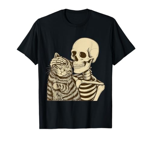 Skeleton Petting Cat Cute Halloween Men Boys T-Shirt Skeleton Petting Cat Cute Halloween Men Boys T-Shirt von Cute Skeleton Cat Petting Halloween Apparel