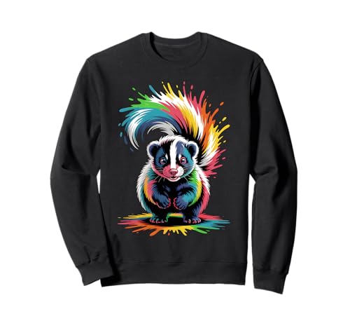 Stinktier Bunte Splash Art Stinktiere Liebhaber für Männer und Frauen Sweatshirt Stinktier Bunte Splash Art Stinktiere Liebhaber für Männer und Frauen Sweatshirt von Cute Skunk Watercolor Art Animal Designs Apparel