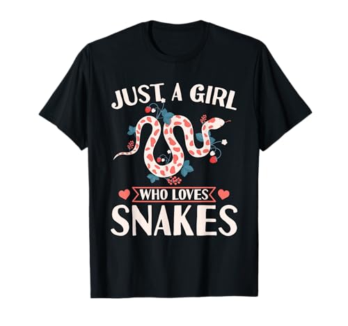 Nur ein Mädchen, das Schlangen für Mädchen liebt T-Shirt Nur ein Mädchen, das Schlangen für Mädchen liebt T-Shirt von Cute Snake Artwork Girls