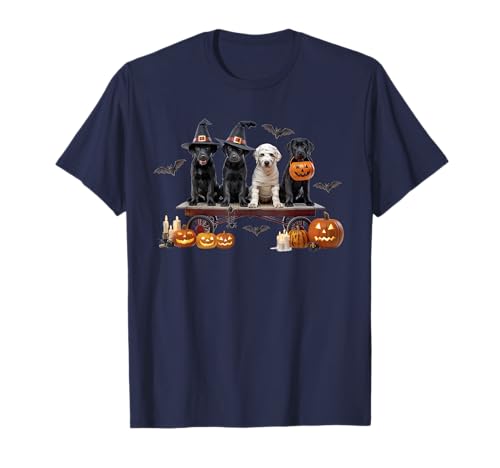 Schwarzer Labrador Halloween Haustier Party Kostüm Hexe Mama Geist T-Shirt Schwarzer Labrador Halloween Haustier Party Kostüm Hexe Mama Geist T-Shirt von Cute Spooky Halloween Dogs Lovers Owners Apparel