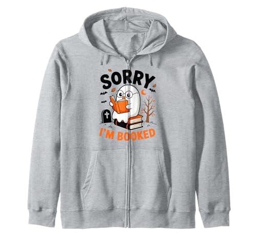 Sorry, ich Bin gebucht Lesen Nerd for Bookworms Geschenk Herren Damen Kapuzenjacke Sorry, ich Bin gebucht Lesen Nerd for Bookworms Geschenk Herren Damen Kapuzenjacke von Cute Spooky Halloween Ghost Book Reader Graphics
