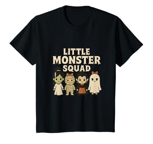 Kinder Little Monster Girls Squad Süßes gruseliges Halloween T-Shirt Kinder Little Monster Girls Squad Süßes gruseliges Halloween T-Shirt von Cute Spooky Halloween Monsters Squad