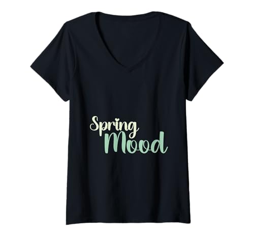 Damen Frühlingsstimmung! T-Shirt mit V-Ausschnitt von Cute Spring Designs
