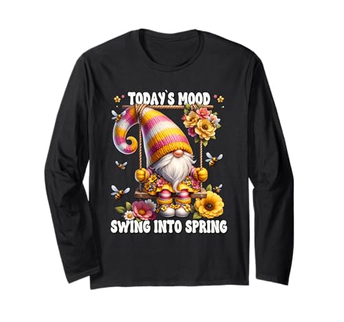 Spring Sayings For Women Honey Bee Gnome Swing Into Spring Langarmshirt Spring Sayings For Women Honey Bee Gnome Swing Into Spring Langarmshirt von Cute Spring Gnome Honey Bee Gifts For Bee Lovers