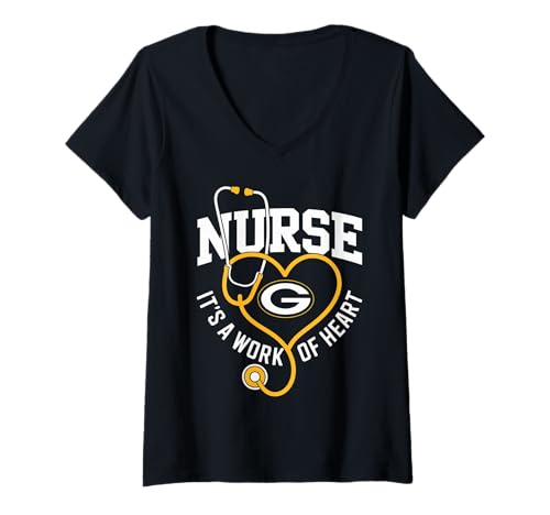 Damen Stethoskop Krankenschwester Gesundheitswesen Krankenhaus RN Krankenpflege T-Shirt mit V-Ausschnitt von Cute Stethoscope Nurse Healthcare Hospital