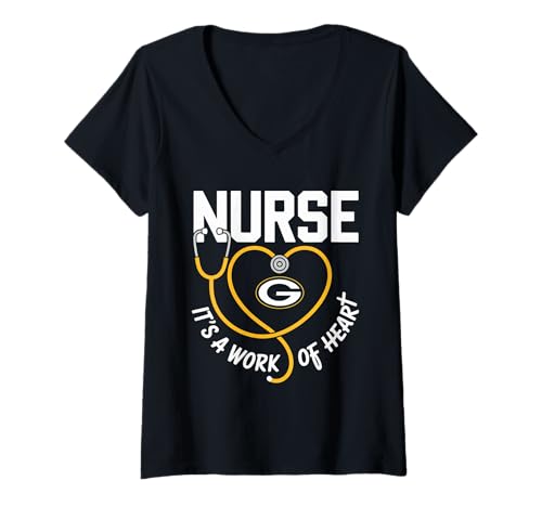Damen Stethoskop Krankenschwester Gesundheitswesen Krankenhaus RN Krankenpflege T-Shirt mit V-Ausschnitt von Cute Stethoscope Nurse Healthcare Hospital