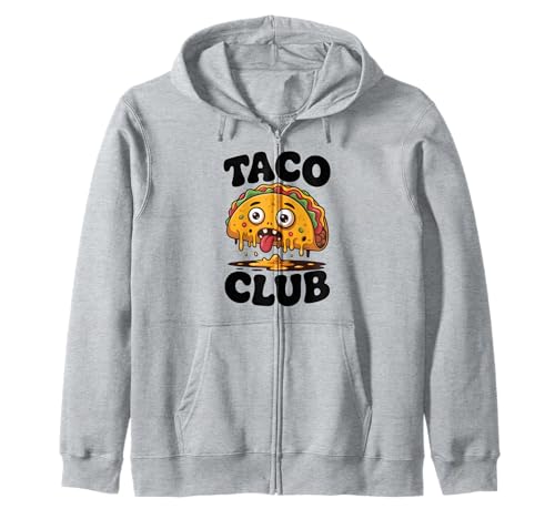 Lustiges National-Taco-Tag, Feinschmecker, Geschenk für Männer, Frauen, Kinder, Teenager Kapuzenjacke von Cute Taco Club Mexican Food Lover Graphic Design