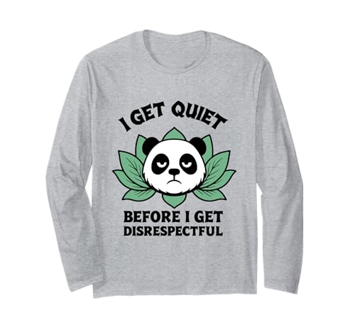 Lustiger Grumpy Moody Panda Bär Tier Geschenk für Männer Frauen Kinder Langarmshirt Lustiger Grumpy Moody Panda Bär Tier Geschenk für Männer Frauen Kinder Langarmshirt von Cute Tired Panda Lover Wildlife Fan Graphic Design