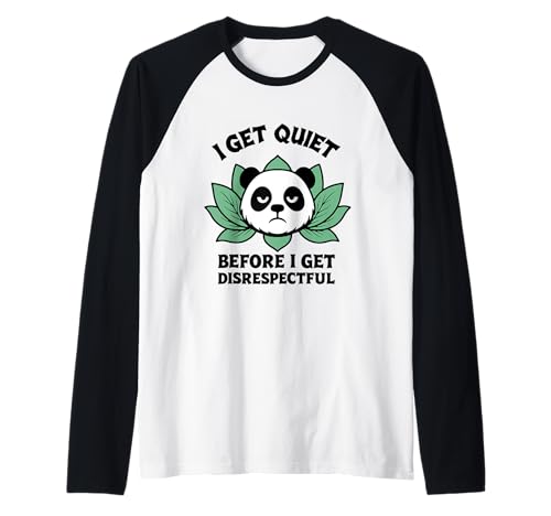 Lustiger Grumpy Moody Panda Bär Tier Geschenk für Männer Frauen Kinder Raglan Lustiger Grumpy Moody Panda Bär Tier Geschenk für Männer Frauen Kinder Raglan von Cute Tired Panda Lover Wildlife Fan Graphic Design