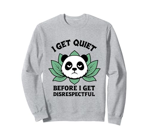 Lustiger Grumpy Moody Panda Bär Tier Geschenk für Männer Frauen Kinder Sweatshirt Lustiger Grumpy Moody Panda Bär Tier Geschenk für Männer Frauen Kinder Sweatshirt von Cute Tired Panda Lover Wildlife Fan Graphic Design