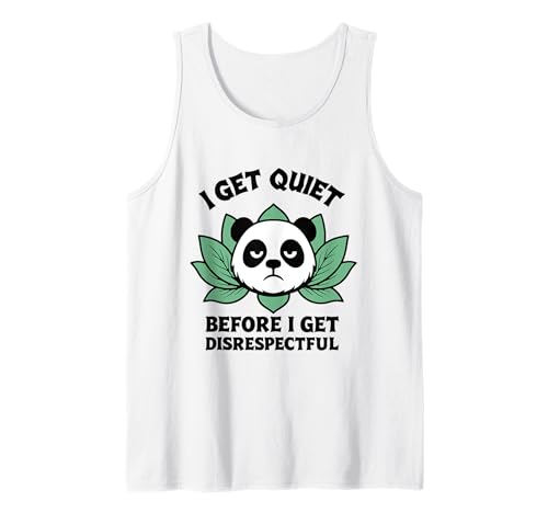 Lustiger Grumpy Moody Panda Bär Tier Geschenk für Männer Frauen Kinder Tank Top Lustiger Grumpy Moody Panda Bär Tier Geschenk für Männer Frauen Kinder Tank Top von Cute Tired Panda Lover Wildlife Fan Graphic Design