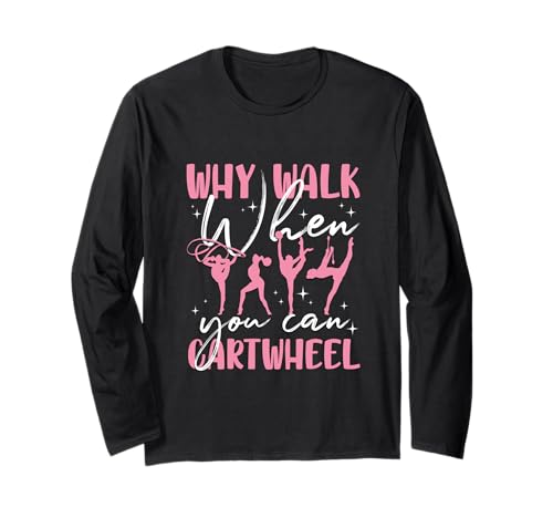 Lustiges Turngerät für Mädchen und Frauen, Cooles Wagenrad Langarmshirt Lustiges Turngerät für Mädchen und Frauen, Cooles Wagenrad Langarmshirt von Cute Tumbling Acrobats Dancer Cheerleading Gift