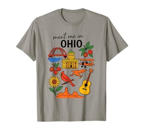 Meet me in Ohio - Süßes USA Reise Retro Design für Frauen T-Shirt Meet me in Ohio - Süßes USA Reise Retro Design für Frauen T-Shirt von Cute USA State Travel Outfit Women Girls