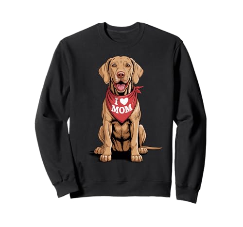 Ich Liebe Mama Vizsla Lover Dog Muttertag Sweatshirt Ich Liebe Mama Vizsla Lover Dog Muttertag Sweatshirt von Cute Vizsla Mom Dog Lover