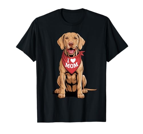 Ich Liebe Mama Vizsla Lover Dog Muttertag T-Shirt Ich Liebe Mama Vizsla Lover Dog Muttertag T-Shirt von Cute Vizsla Mom Dog Lover