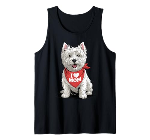 Ich Liebe Mama Westie Lover Hund Muttertag Tank Top von Cute West Highland White Terrier Mom Dog Lover