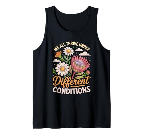 Motivierendes inspirierendes Geschenk für Blumenliebhaber für Männer und Frauen Tank Top von Cute Wildflower Motivational Positive Quote Design