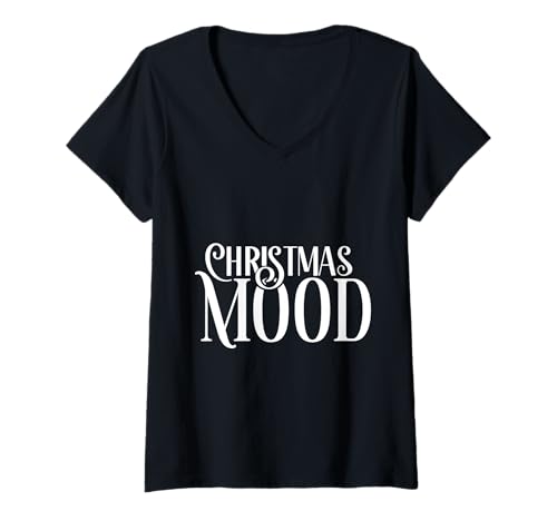 Damen Weihnachtsstimmung - Winter Weihnachten T-Shirt mit V-Ausschnitt Damen Weihnachtsstimmung - Winter Weihnachten T-Shirt mit V-Ausschnitt von Cute Winter and Christmas Designs