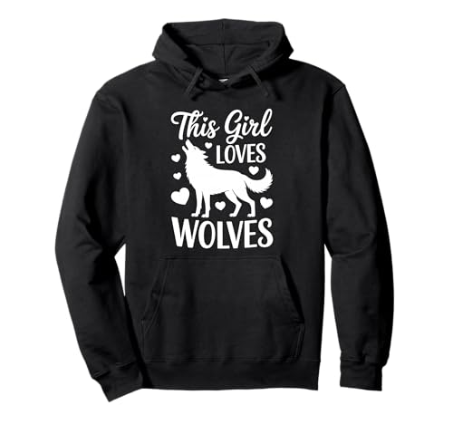 Dieses Mädchen liebt Wölfe Cute Wolf Pullover Hoodie Dieses Mädchen liebt Wölfe Cute Wolf Pullover Hoodie von Cute Wolves Cool Wolf Design