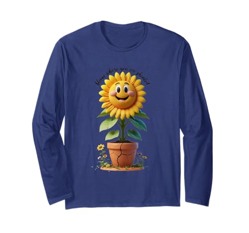 Niedliches gelbes Blumen-lustiges Unisex-Design für Herren und Damen Langarmshirt Niedliches gelbes Blumen-lustiges Unisex-Design für Herren und Damen Langarmshirt von Cute Yellow Flower Funny Unisex Design Tee