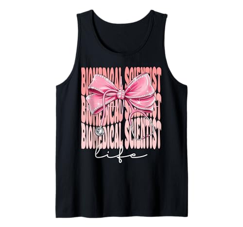 Biomedizinische Wissenschaftlerin Lebenswoche Tag für Frauen Kokette Bogen Tank Top Biomedizinische Wissenschaftlerin Lebenswoche Tag für Frauen Kokette Bogen Tank Top von Cute and Funny Coquette Biomedical Scientist Life