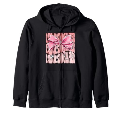 Kardiosonograph Week Day für Damen, rosa Kokettenschleife Kapuzenjacke Kardiosonograph Week Day für Damen, rosa Kokettenschleife Kapuzenjacke von Cute and Funny Coquette Cardiac Sonographer