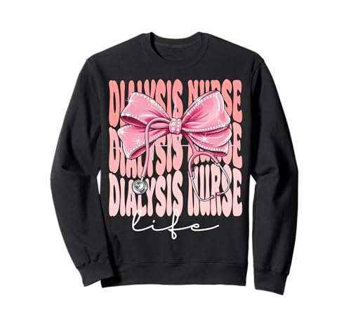 Dialyse Krankenschwester Life Week Day für Frauen Rosa Kokette Schleife Sweatshirt Dialyse Krankenschwester Life Week Day für Frauen Rosa Kokette Schleife Sweatshirt von Cute and Funny Coquette Dialysis Nurse Life