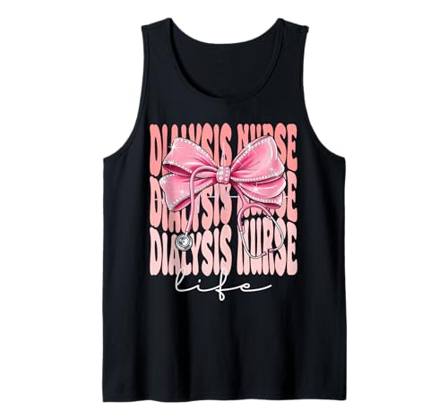 Dialyse Krankenschwester Life Week Day für Frauen Rosa Kokette Schleife Tank Top Dialyse Krankenschwester Life Week Day für Frauen Rosa Kokette Schleife Tank Top von Cute and Funny Coquette Dialysis Nurse Life