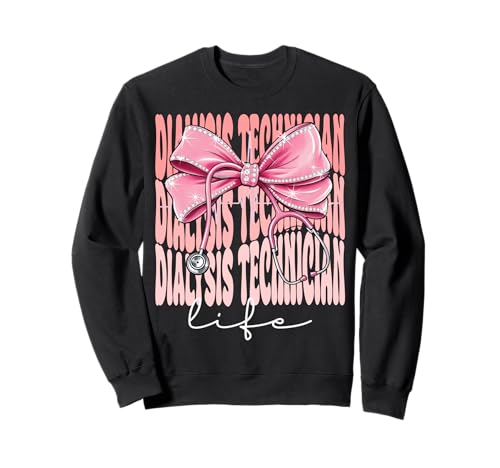Dialyse-Techniker Lebenswoche Tag für Frauen Kokette Bogen Sweatshirt Dialyse-Techniker Lebenswoche Tag für Frauen Kokette Bogen Sweatshirt von Cute and Funny Coquette Dialysis Technician Life