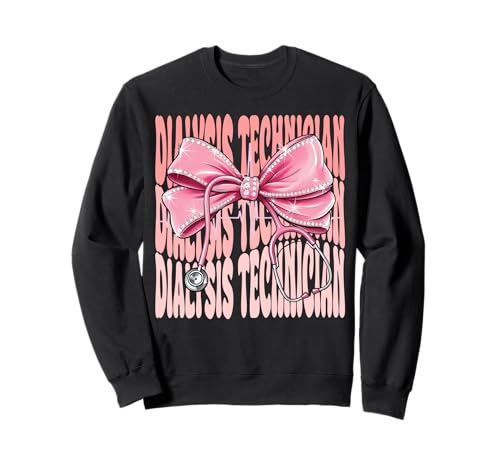 Dialyse-Techniker Wochentag für Frauen Rosa Kokette Schleife Sweatshirt Dialyse-Techniker Wochentag für Frauen Rosa Kokette Schleife Sweatshirt von Cute and Funny Coquette Dialysis Technician