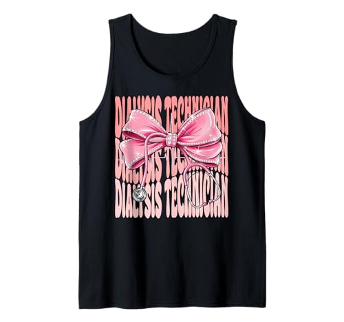 Dialyse-Techniker Wochentag für Frauen Rosa Kokette Schleife Tank Top Dialyse-Techniker Wochentag für Frauen Rosa Kokette Schleife Tank Top von Cute and Funny Coquette Dialysis Technician