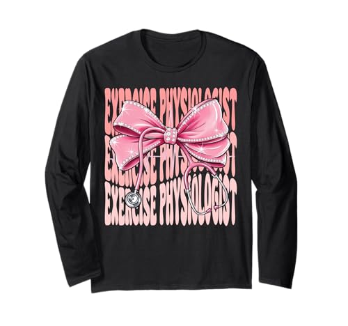 Physiologen-Woche für Frauen, rosa Kokette Schleife Langarmshirt Physiologen-Woche für Frauen, rosa Kokette Schleife Langarmshirt von Cute and Funny Coquette Exercise Physiologist