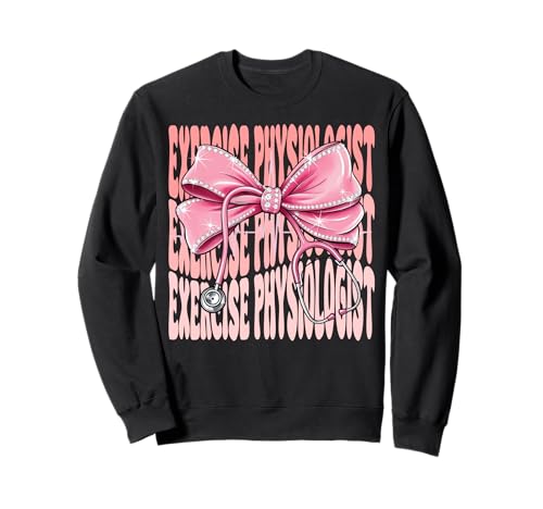 Physiologen-Woche für Frauen, rosa Kokette Schleife Sweatshirt von Cute and Funny Coquette Exercise Physiologist