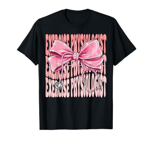 Physiologen-Woche für Frauen, rosa Kokette Schleife T-Shirt von Cute and Funny Coquette Exercise Physiologist