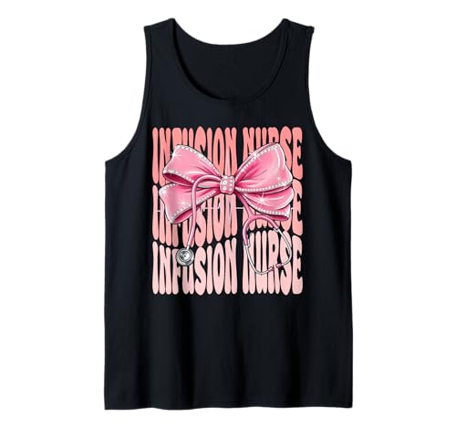 Infusion Krankenschwester-Woche Tag für Frauen Kokette Schleife Stethoskop Tank Top Infusion Krankenschwester-Woche Tag für Frauen Kokette Schleife Stethoskop Tank Top von Cute and Funny Coquette Infusion Nurse