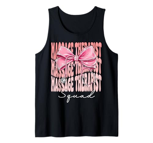 Massagetherapeutin Squad Woche Tag für Frauen, rosa Kokette Schleife Tank Top Massagetherapeutin Squad Woche Tag für Frauen, rosa Kokette Schleife Tank Top von Cute and Funny Coquette Massage Therapist Squad