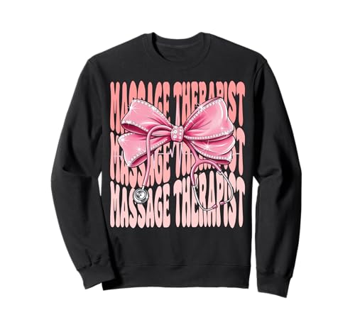 Massagetherapeutin Wochentag für Frauen, rosa Kokette Schleife Sweatshirt Massagetherapeutin Wochentag für Frauen, rosa Kokette Schleife Sweatshirt von Cute and Funny Coquette Massage Therapist