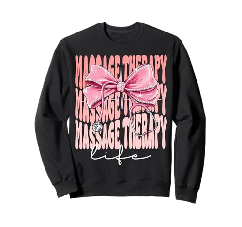 Massagetherapie Lebenswoche Tag für Frauen Rosa Kokette Schleife Sweatshirt Massagetherapie Lebenswoche Tag für Frauen Rosa Kokette Schleife Sweatshirt von Cute and Funny Coquette Massage Therapy Life