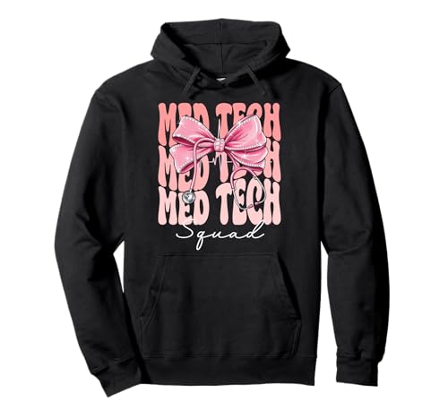 Med Tech Squad Week Day for Women Coquette Bow Stethoskop Pullover Hoodie Med Tech Squad Week Day for Women Coquette Bow Stethoskop Pullover Hoodie von Cute and Funny Coquette Med Tech Squad