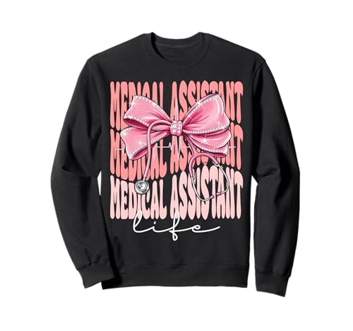 Medical Assistant Life Week Day für Damen, rosa Kokettenschleife Sweatshirt Medical Assistant Life Week Day für Damen, rosa Kokettenschleife Sweatshirt von Cute and Funny Coquette Medical Assistant Life