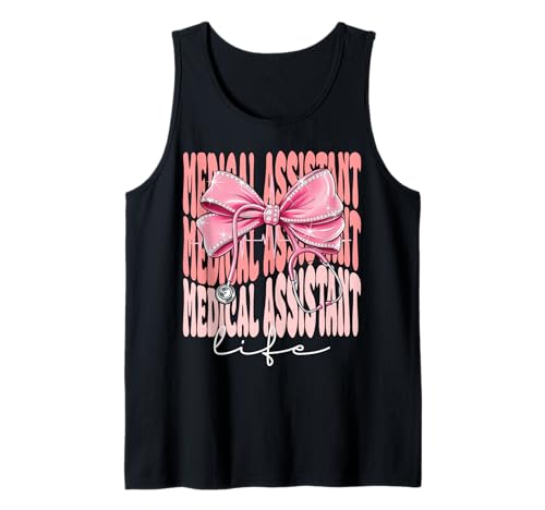 Medical Assistant Life Week Day für Damen, rosa Kokettenschleife Tank Top Medical Assistant Life Week Day für Damen, rosa Kokettenschleife Tank Top von Cute and Funny Coquette Medical Assistant Life