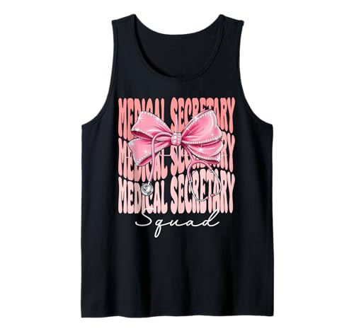 Ärztliche Sekretärin Life Week Day für Damen, rosa Kokettenschleife Tank Top Ärztliche Sekretärin Life Week Day für Damen, rosa Kokettenschleife Tank Top von Cute and Funny Coquette Medical Secretary Life