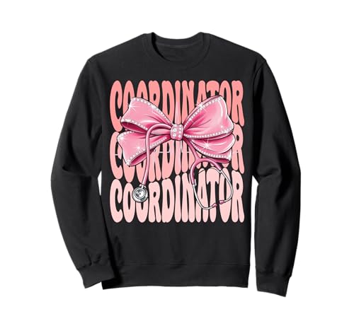 Koordinator Woche Tag für Frauen Kokette Bogen Stethoskop Sweatshirt Koordinator Woche Tag für Frauen Kokette Bogen Stethoskop Sweatshirt von Cute and Funny Groovy Coquette Coordinator