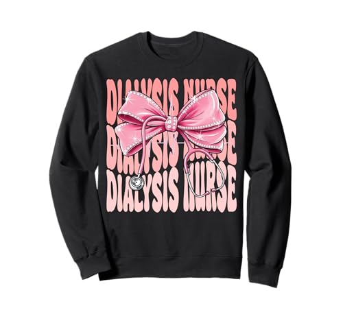 Dialyse-Krankenschwesterwochentag für Frauen Kokette Bogen Stethoskop Sweatshirt Dialyse-Krankenschwesterwochentag für Frauen Kokette Bogen Stethoskop Sweatshirt von Cute and Funny Groovy Coquette Dialysis Nurse