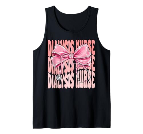 Dialyse-Krankenschwesterwochentag für Frauen Kokette Bogen Stethoskop Tank Top Dialyse-Krankenschwesterwochentag für Frauen Kokette Bogen Stethoskop Tank Top von Cute and Funny Groovy Coquette Dialysis Nurse