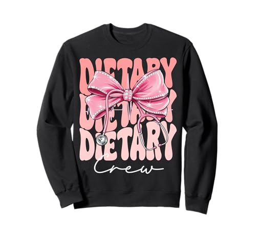 Dietary Crew Week Day for Women Coquette Bow Stethoskop Sweatshirt Dietary Crew Week Day for Women Coquette Bow Stethoskop Sweatshirt von Cute and Funny Groovy Coquette Dietary Crew