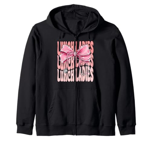 Lunch Ladies Week Day for Women Coquette Bow Stethoskop Kapuzenjacke von Cute and Funny Groovy Coquette Lunch Ladies